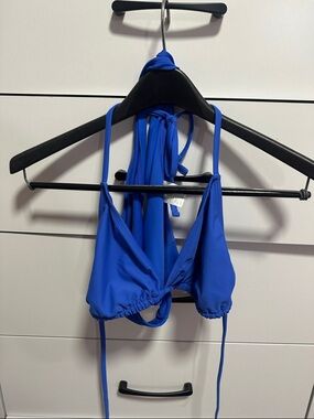 wild fable Royal Blue Triangle Bikini Top